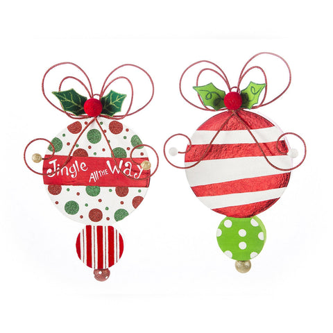 Lg Papermache Finials 2 Assort